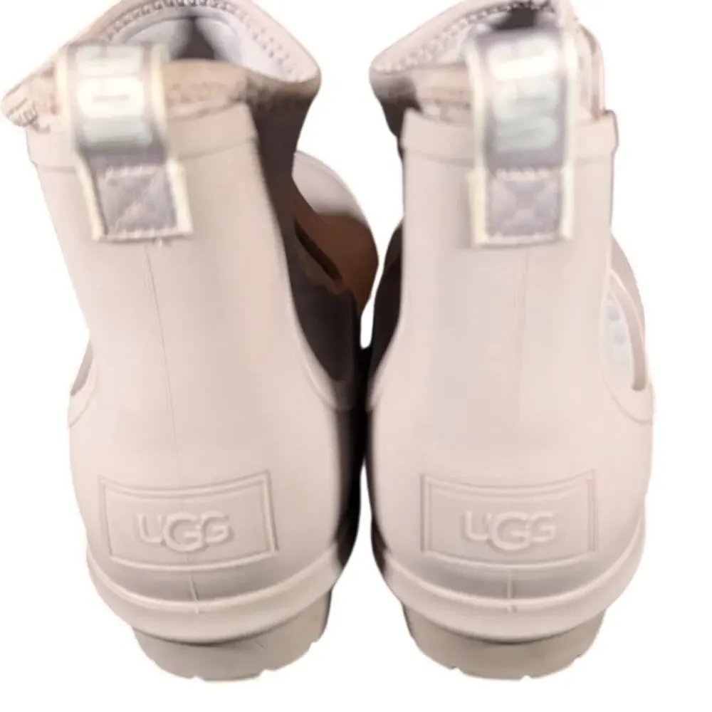 UGG Droplet Waterproof Boots Women's  6 Pink Chelsea Ankle Boots Shearling Lined